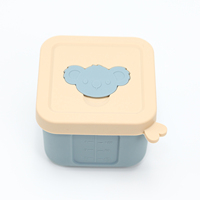 Boîte à lunch bento réutilisable de haute qualité sans BPA, boîte de rangement pour aliments pour enfants, boîte à goûter avec couvercle en silicone, contenants de stockage alimentaire pour congélateur