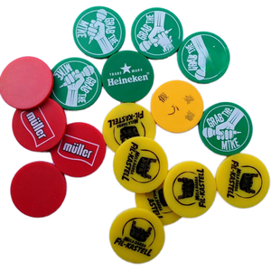 Jetons ABS de 23 mm, 30 mm, 35 mm en <span class=keywords><strong>plastique</strong></span>, directement de l'usine, pour machines d'arcade, de stationnement, de distribution, de fidélisation et de récompense - Product Image 1
