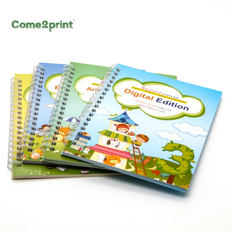 Многоразовая тетрадь с английской композицией Groove для детей, учебная тетрадь, тетрадь для магических упражнений, детское письмо