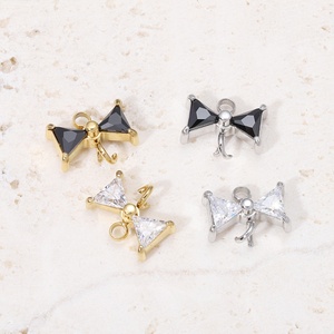 Colgante de Acero Inoxidable con Zirconia en Forma de Corazón, Resistente al Agua, de Alta Calidad, con Baño de Oro PVD, para Pulsera, Collar, Pendientes, Accesorio de Moda - Product Image 2