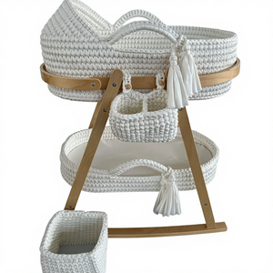 Cesta de Pañales para Bebé Multifuncional, Plegable, Moderna, de Ganchillo, Impermeable y Ecológica - Product Image 4