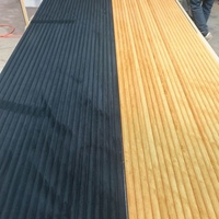 Panneau acoustique en bois semi-circulaire recouvert de daim de couleur personnalisée Akupanel pour studio et intérieur commercial