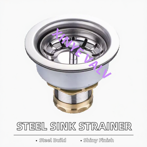 Desagüe de lavabo de cocina de acero inoxidable de estilo moderno de fábrica Yuhuan, colador de <span class=keywords><strong>fregadero</strong></span> con acabado cromado pulido - Product Image 2