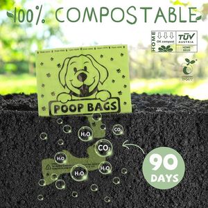 Custom Eco-Friendly Epi Dog Poop Bags Bio Degradable Cornstarch <b>Compostable</b> Bags Sustainable Biodegradable for Pet Waste - Product Image 6