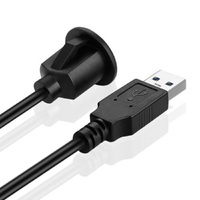 USB 3.0 Panel Car Dashboard Unterputz-Verlängerung kabel für Kraftfahrzeuge