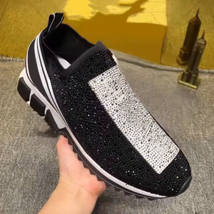 Producto de Moda 2026, Zapatos Casuales con Diamantes y Logotipo Personalizado, Nuevos Estilos de Diseñador, Zapatos Deportivos Rosas para Hombre, Estilo para Correr y Caminar - Product Image 4