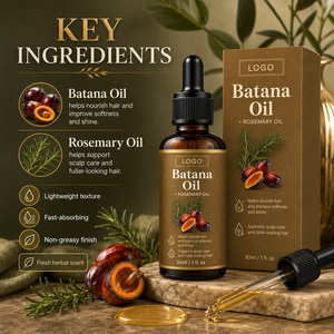 Aceite de Batana para el Crecimiento del Cabello con Aceite de Romero 100% Puro y Orgánico, Sérum para el Cuidado del Cuero Cabelludo para Engrosar el Cabello para Hombres y Mujeres 30ml - Product Image 4