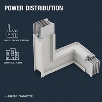 Système de chemin de câbles compact en aluminium fermé 1200A avec refroidissement par air IP54 et surveillance de tension à distance