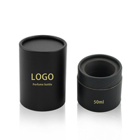 Flacon pulvérisateur de parfum rond en verre transparent de luxe 30ml 50ml 100ml, atomiseur vide personnalisé pour parfum à brume fine avec boîte