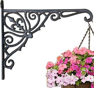 Support mural suspendu pour jardin, crochet extérieur pour pots, paniers, mangeoires à oiseaux, carillons éoliens, lanternes, support <span class=keywords><strong>de</strong></span> jardin - Product Image 4
