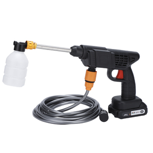 Corpo leggero 5m tubo elettrico ad alta pressione auto lavatrice 21V portatile autolavaggio pistola con manico ergonomico - Product Image 1
