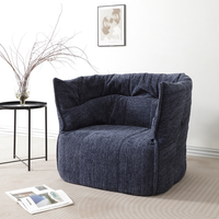 Fauteuil simple Brigantine pour salon, fauteuil inclinable, entretien facile, housse amovible, éponge haute densité extra douce, tissu moderne