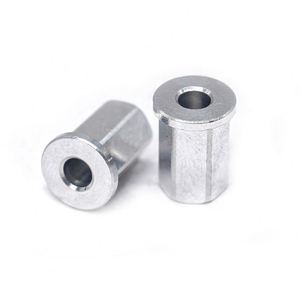 Pasadores de enganche hexagonales huecos personalizados de acero inoxidable con revestimiento de zinc y estaño, pasadores de bloqueo de cabeza redonda, pasadores en espiral para torno CNC - Product Image 1