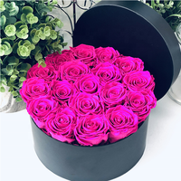 Emballage de luxe Boîte à fleurs à double porte Emballage cadeau Boîtes à fleurs en carton avec nœud de cravate