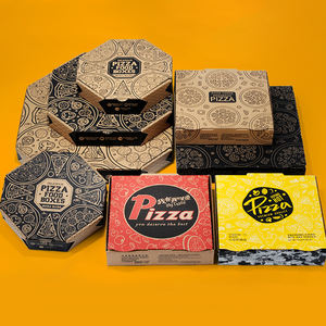 Fábrica Impressa 7 8 9 10 12 15 16 18 Polegadas Pizza Caixas 33x33 40x40 Tamanho Com Design De Logotipo para Recipiente De Alimento - Product Image 2