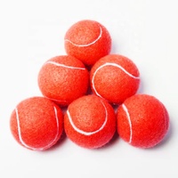 Balle de tennis pour chien en caoutchouc et polyester, petite, durable, écologique, de haute qualité, pour le sport et les activités de plein air, jouet pour animaux de compagnie, haute élasticité