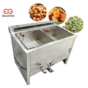 Commercial Utilisé Gaz Ou Électrique En Acier Inoxydable 2 Réservoir 4 Panier Cuisse De Poulet D'arachide De Pomme De Terre En Spirale Poêle Friteuse Industrielle