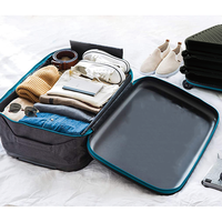 Valise pliable haut de gamme de 20 pouces, valise rigide pliable en ABS+PC durable, valise trolley gain de place