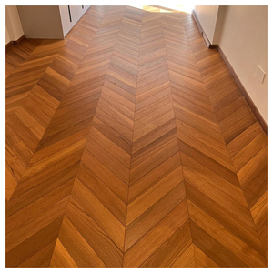 Apolloxy Decor Chevron <span class=keywords><strong>Parquet</strong></span> en bois d'ingénierie en teck pour <span class=keywords><strong>salon</strong></span> - Product Image 1