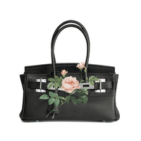 Sac fourre-tout de luxe en cuir pleine fleur de vachette véritable TOGO, grande capacité, durable, avec fermoir à fermoirs, pour femme, idéal pour les voyages