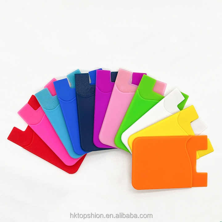 silicone credit card sleeve SUPCASE Adhesive Slim Wallet,2-Pack Ultra Thin Stick-On Holder Sticker Adhesive Cell Phone Wallet Compatible for Most its all made easy and convenient CARD HOLDER SILICONE PHONE WALLET