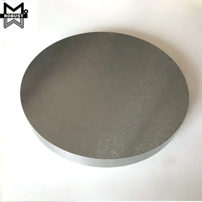 Saf Tungsten yuvarlak Disk plaka yüksek sıcaklık