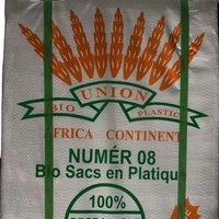 Sac à fond plat en polyéthylène de qualité alimentaire haute densité/basse densité 05 08 pour le marché africain Angola Congo