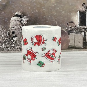 Rollo <span class=keywords><strong>de</strong></span> <span class=keywords><strong>papel</strong></span> con estampado navideño creativo, <span class=keywords><strong>papel</strong></span> higiénico suave y fuerte, con bonitos diseños <span class=keywords><strong>de</strong></span> dibujos animados, regalo <span class=keywords><strong>de</strong></span> vacaciones - Product Image 4