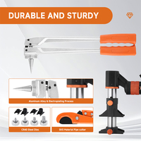 Podofo Pince à sertir manuelle hydraulique réglable Pex-1632 pour l'expansion de tuyaux de chauffage par le sol, outils de serrage coulissants pour raccords de tuyauterie
