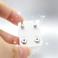 316L Chirurgischer Edelstahl Nickelfrei Sterile Piercing-Ohrstecker, Ersatz-Ohrringe für Ohrlochstechpistole