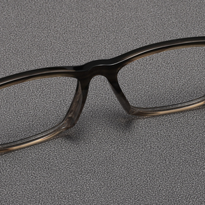Rectangle Full Rim <b>Eyeglasses</b> Solid Black <b>Frame</b> Anti-Uv Unisex Adults Vision Correction <b>Frames</b> - Product Image 5