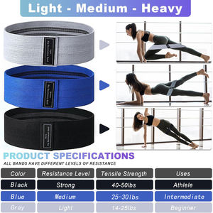 Bandas de Cadera Ecológicas de Tela, Material de Algodón, Poliéster y Látex, No se Rompen, Venta al por Mayor - Product Image 3