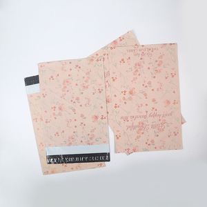 Compostable New Design Rose Flower Poly Mailers Shipping Packaging <b>Bag</b> Thick Hig Quality Postage Envelope <b>Bag</b> - Product Image 3