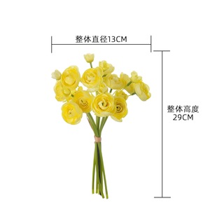 Bouquet de roses artificielles CallaFloral en polyester pour décoration intérieure de mariage, style artisanal, transfrontalier - Product Image 4