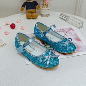 Zapatos de Invierno para Niñas con Lazo de Princesa <span class=keywords><strong>Anna</strong></span>, Zapatos Cálidos con Cristales, 2026, Planos con Velcro, Brillantes, Transpirables, Antideslizantes, con Diseño de Flores - Product Image 4