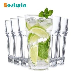 Bicchieri Colorati in Plastica per Bevande Fredde, Cola, <span class=keywords><strong>Caffè</strong></span> <span class=keywords><strong>Freddo</strong></span>, Bicchieri Sfaccettati in Policarbonato per Acqua - Product Image 6