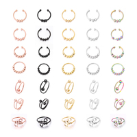 Vente en gros anneaux rotatifs ajustables en acier inoxydable perles plaquées or PVD 18 carats anneaux anxiété Fidget