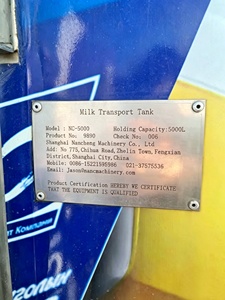 Serbatoio per Trasporto Latte <span class=keywords><strong>in</strong></span> Acciaio Inossidabile Tipo Camion 10000L - Product Image 6