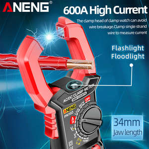 Inteligente Digital Grampo Metros Multímetro 600A Corrente AC AC/DC Tensão <span class=keywords><strong>Tester</strong></span> 6000 Contagens ANENG PN103 - Product Image 2