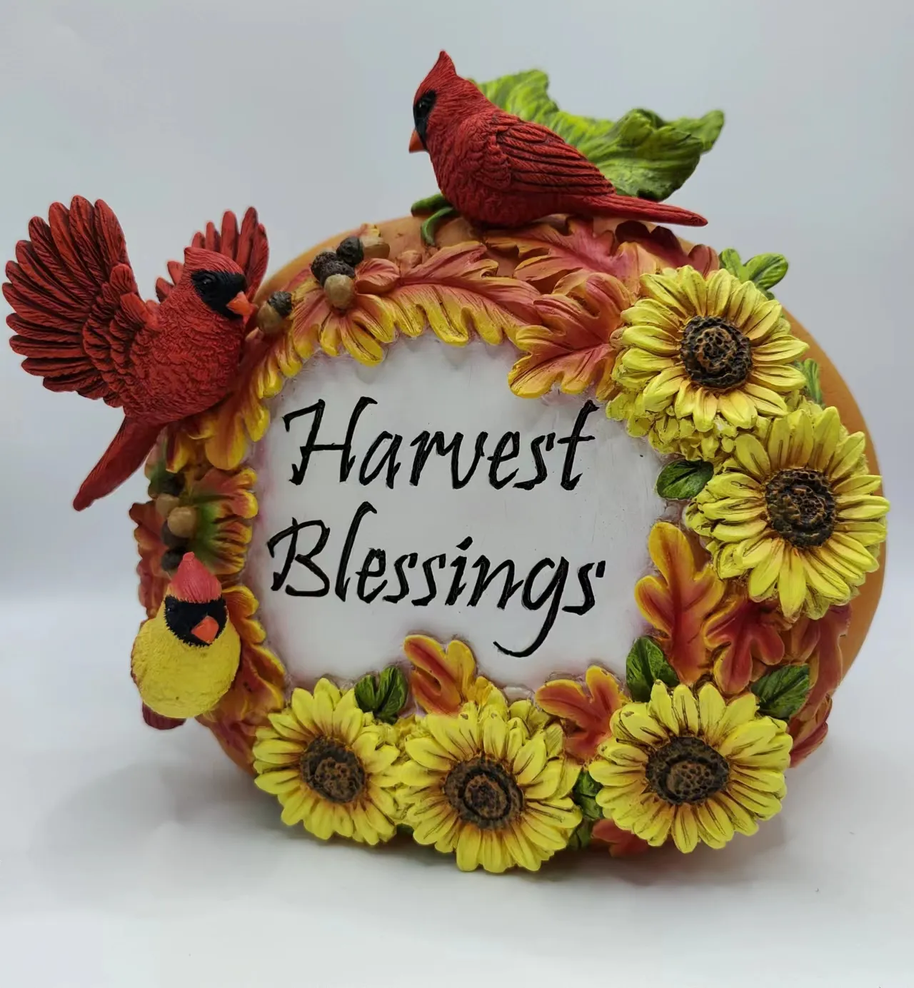 Handgemaakte Hars Kunstmatige Voortreffelijke Oogst Pompoen Herfst Thanksgiving Figuren Decor Ambachtelijke Geschenken