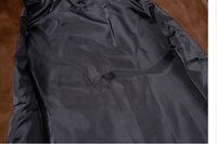 Blouson bomber marron personnalisé avec broderie, col montant, fermeture éclair, ceinture, unisexe, streetwear, en stock, MOQ 1 pièce