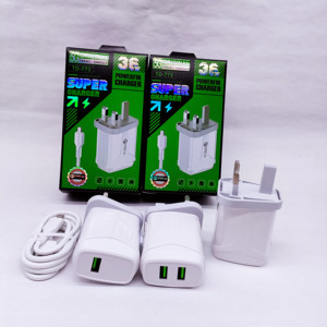 Chargeur mural USB multi-ports en gros en Chine Adaptateur de chargeur rapide au Royaume-Uni pour chargeurs de téléphones portables TD-T73 de smartphones - Product Image 1
