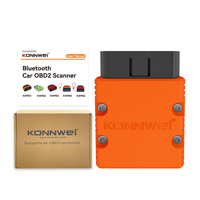 KONNWEI KW902 ELM327 V1.5 Pemindai Otomatis Bluetooth 5.0 OBD2 Alat Diagnostik Mobil Pembaca Kode Mini untuk Android/iOS