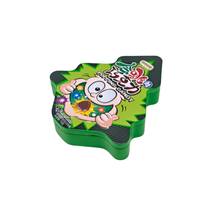 Boîte en métal personnalisée carrée brillante pour chocolats et bonbons, édition limitée saisonnière, emballage cadeau de qualité alimentaire pour lait et pain