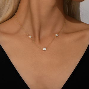 Colliers pendentifs CANNER en argent sterling S925 avec zircon, motifs géométriques, papillon, cœur, nœud et fleur, pour femmes, style simple - Product Image 6