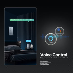 Interruptor Inteligente para Cortinas Tuya Zigbee, Serie MOES Star Feather <span class=keywords><strong>con</strong></span> <span class=keywords><strong>Pantalla</strong></span> Táctil y Retroiluminación Fluida, Compatible <span class=keywords><strong>con</strong></span> <span class=keywords><strong>Alexa</strong></span> y Google Home - Product Image 4