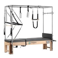 ONEMAX Cama Pilates Con Torre Alta Calidad Top venta Pilates Combo Cadillac reformer con color de cuero gris