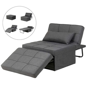 Modern Multi-functional Metal Modular Living Room Furniture Cross-Border Home Furniture Folding <strong>Single</strong> Lunch Recliner Sofa <strong>Bed</strong> - Product Image 1