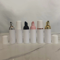 Hengjian 100ml 60ml 30ml vide bouteille de pompe moussante en plastique blanc mat givré bouteilles de distributeur de mousse de nettoyant pour le visage cosmétique
