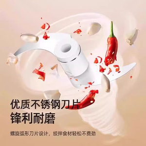 Electric Garlic Press Multi Functional Meat Grinder Household Kitchen Baby Food Processor High Efficiency Portable - Product Image 1